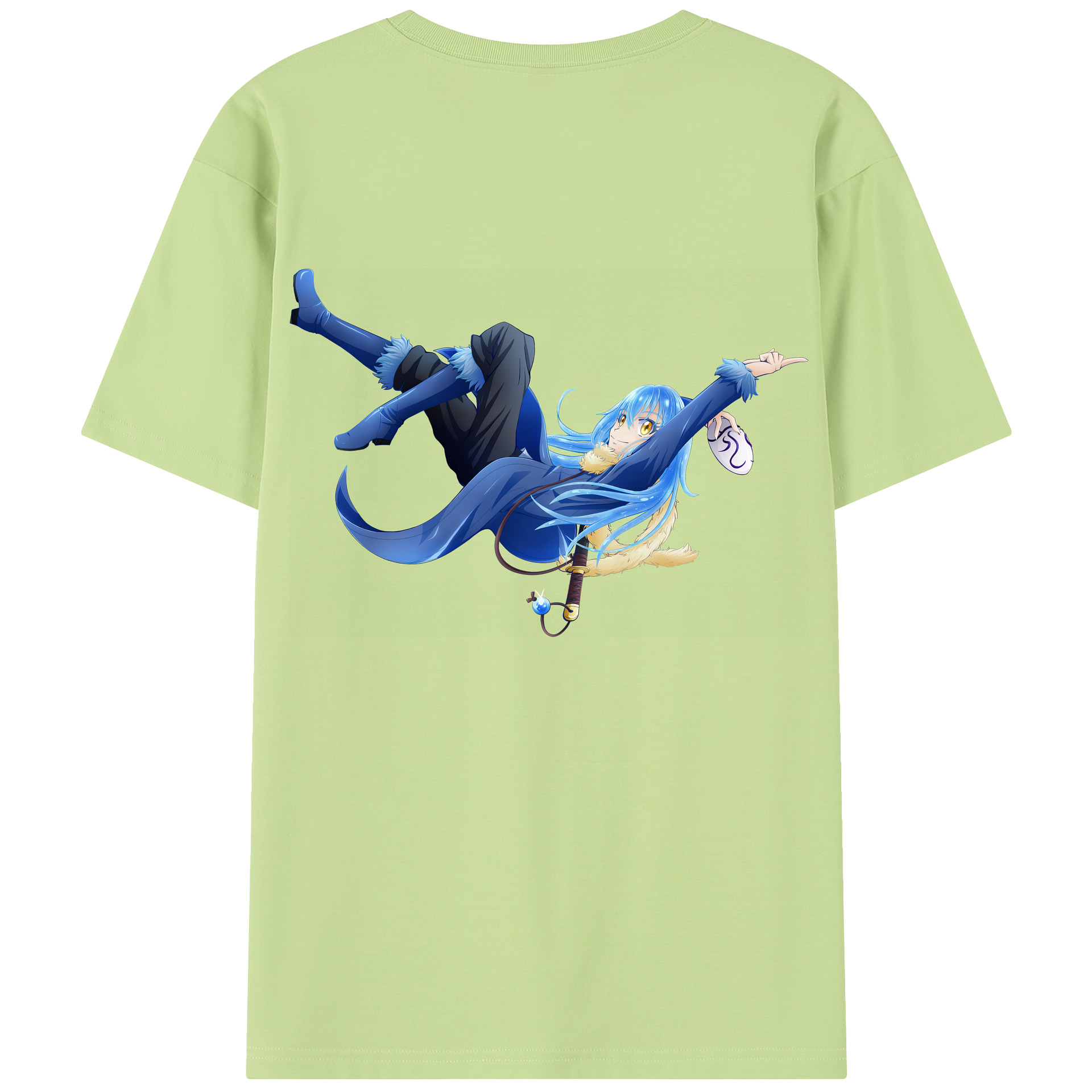 （画像用） 転スラ Regarding Reincarnated to Slime 綿100％半袖Tシャツ（背面プリント）